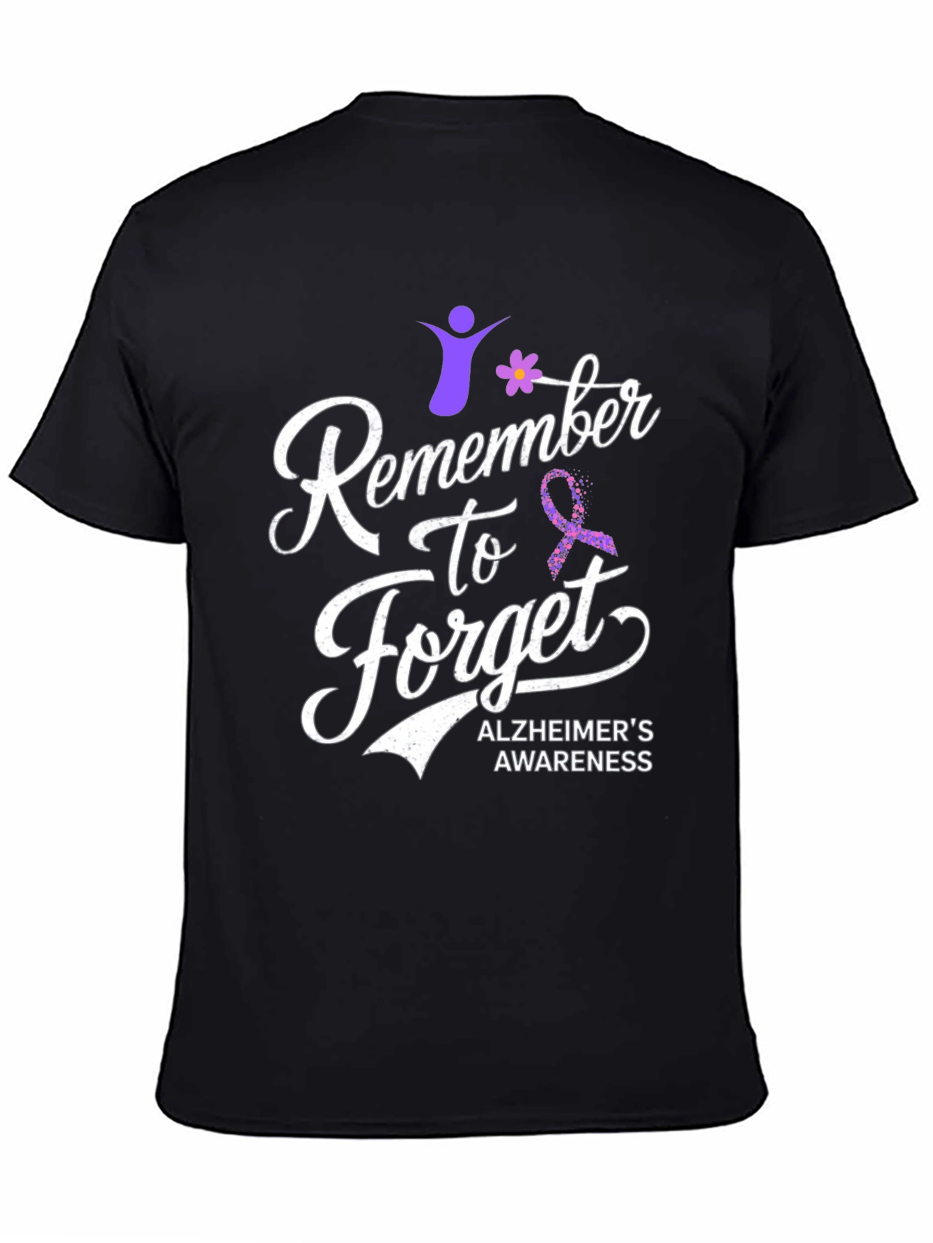 Alzheimers Awareness T-Shirt Remember To Forget