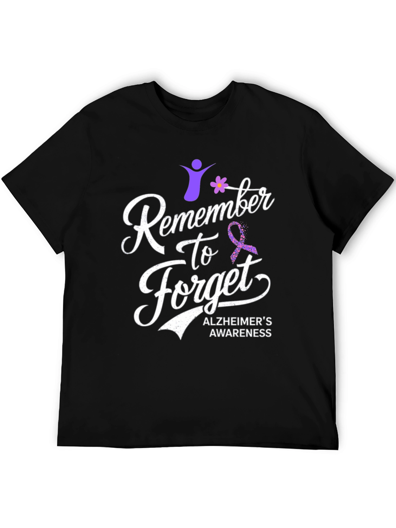 Alzheimers Awareness T-Shirt Remember To Forget