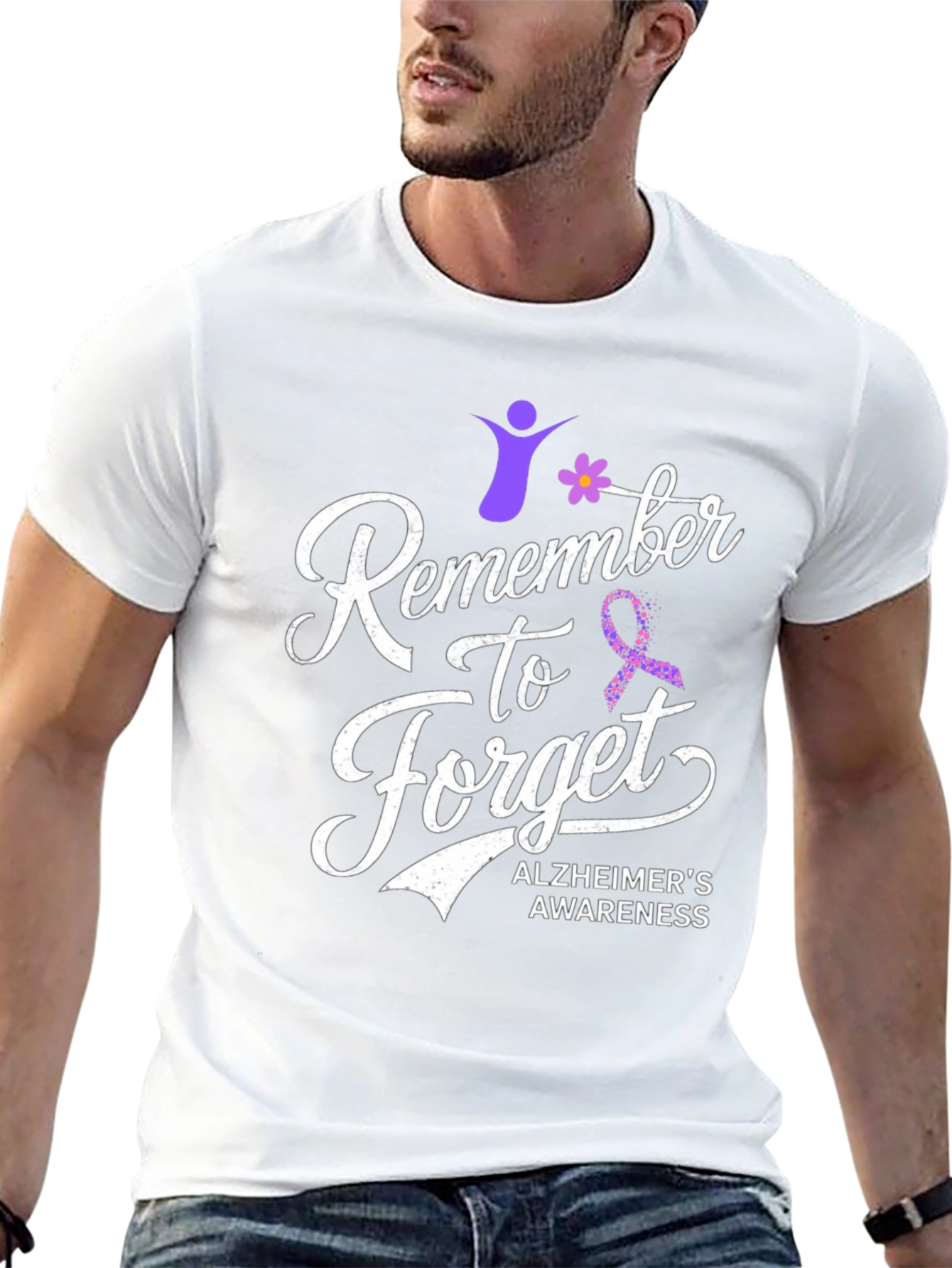 Alzheimers Awareness T-Shirt Remember To Forget