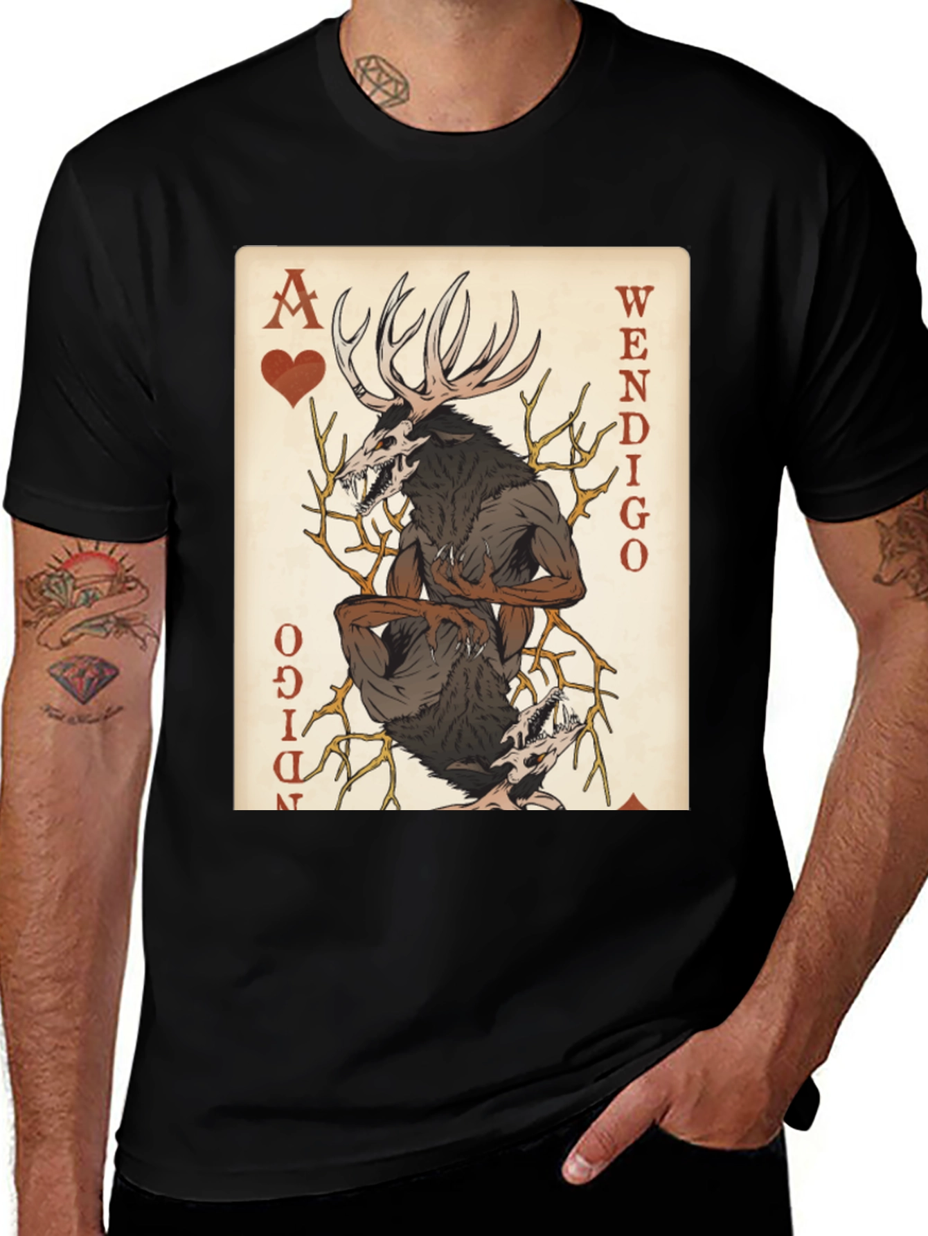 Wendigo Ace of Hearts T-Shirt