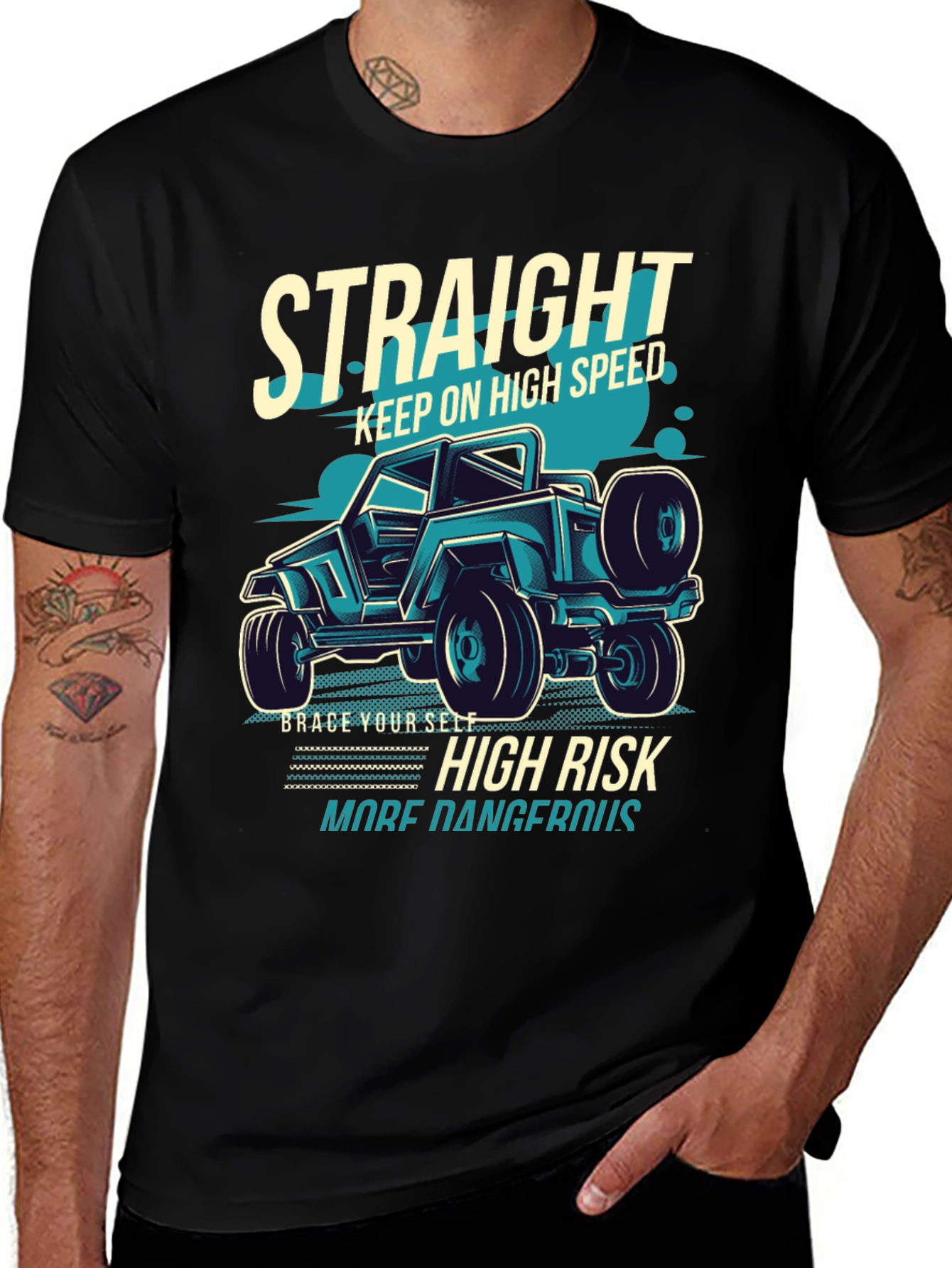 Straight High Speed Graphic Tee - Off-Road Adventure