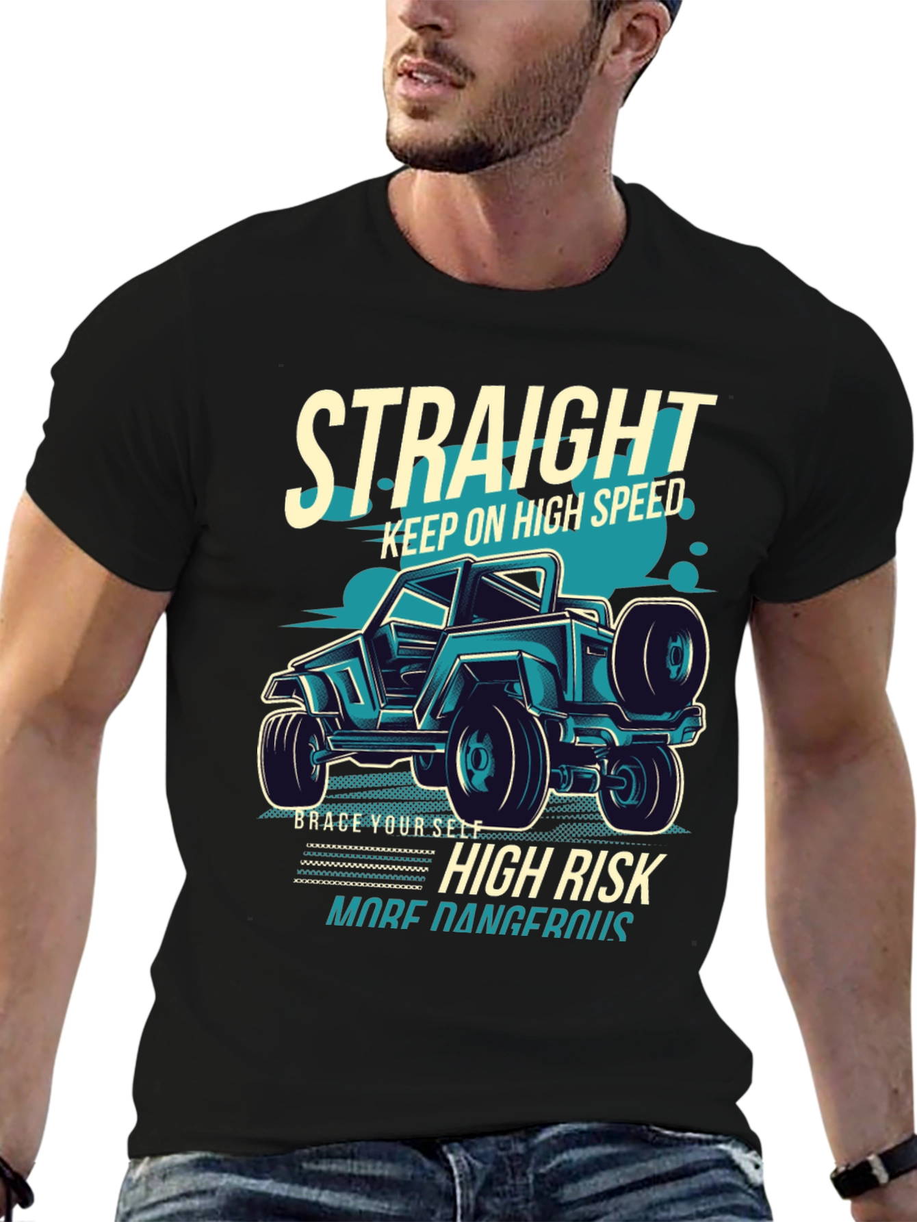 Straight High Speed Graphic Tee - Off-Road Adventure