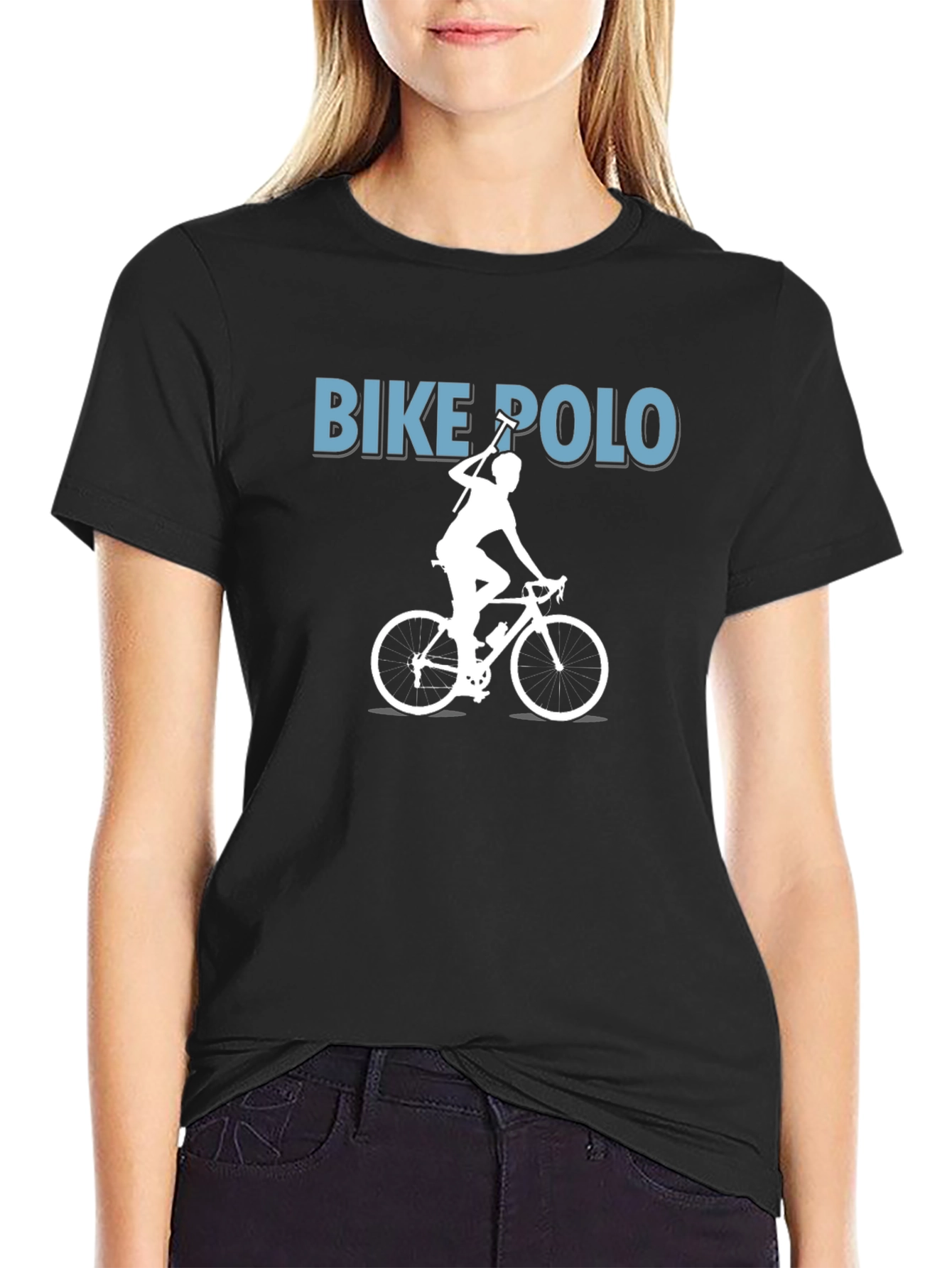 Bike Polo Graphic Tee - Cycling Sport Shirt