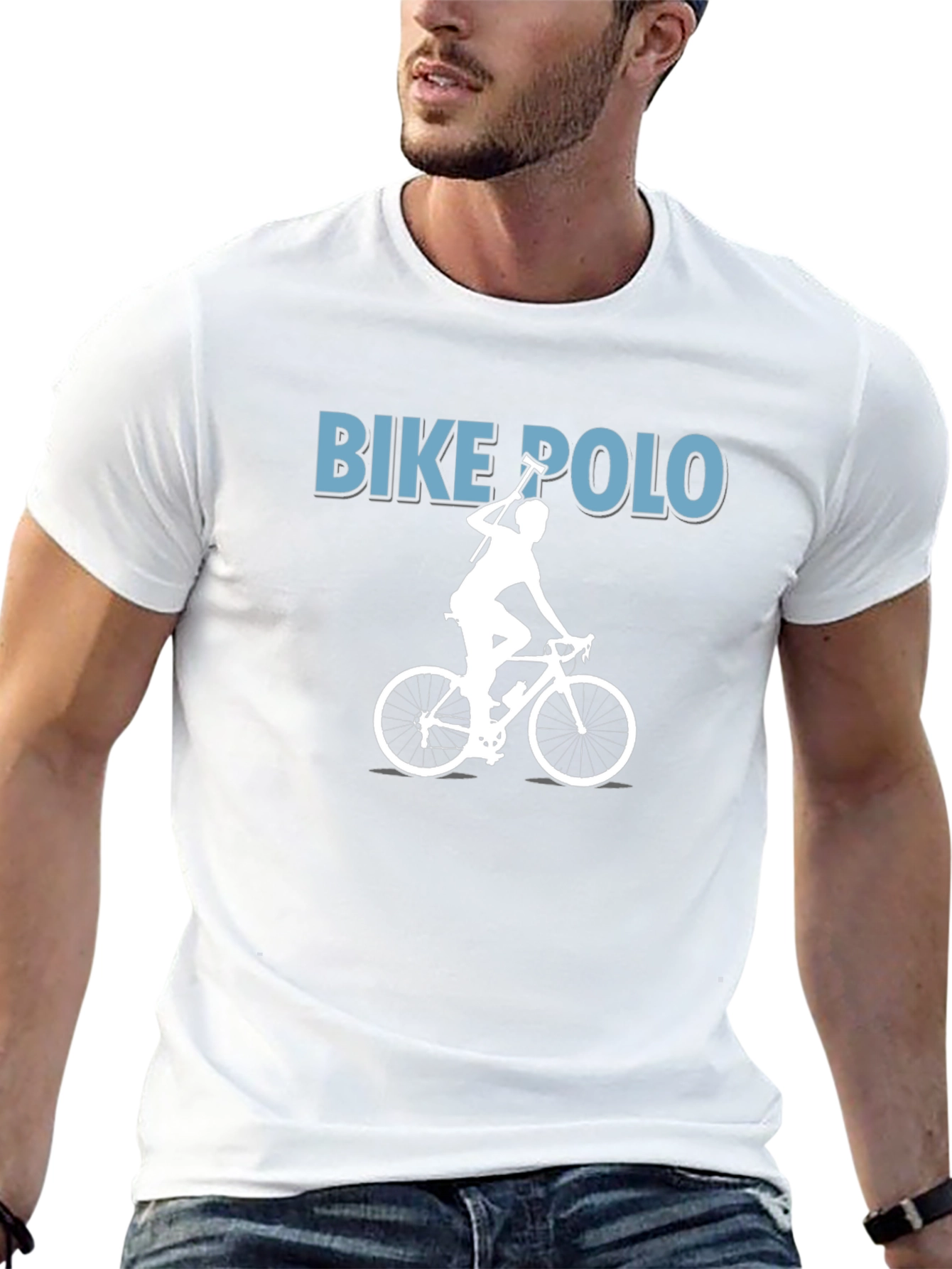 Bike Polo Graphic Tee - Cycling Sport Shirt