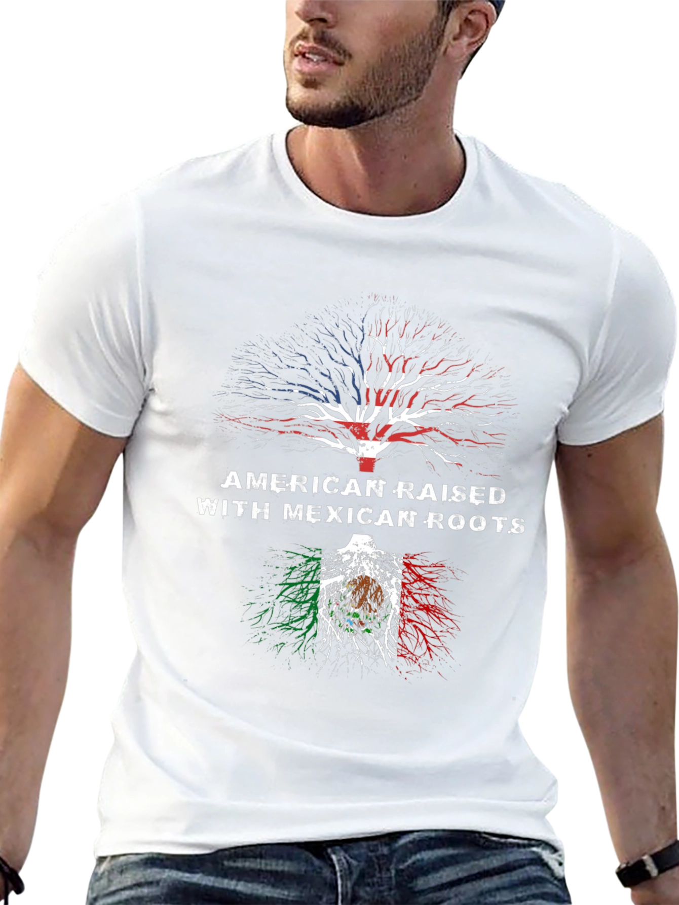 American Raised with Mexican Roots T-Shirt