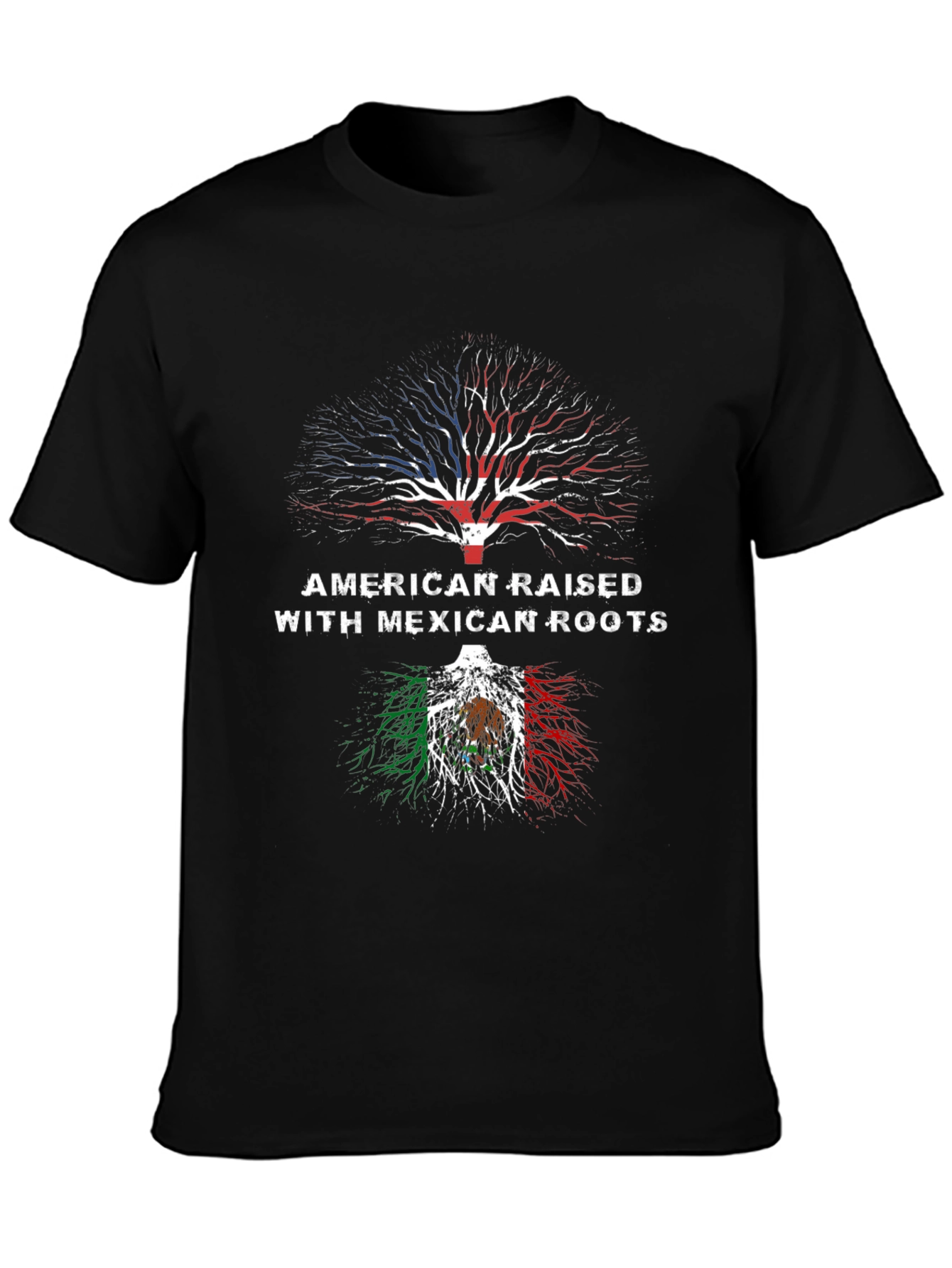 American Raised with Mexican Roots T-Shirt