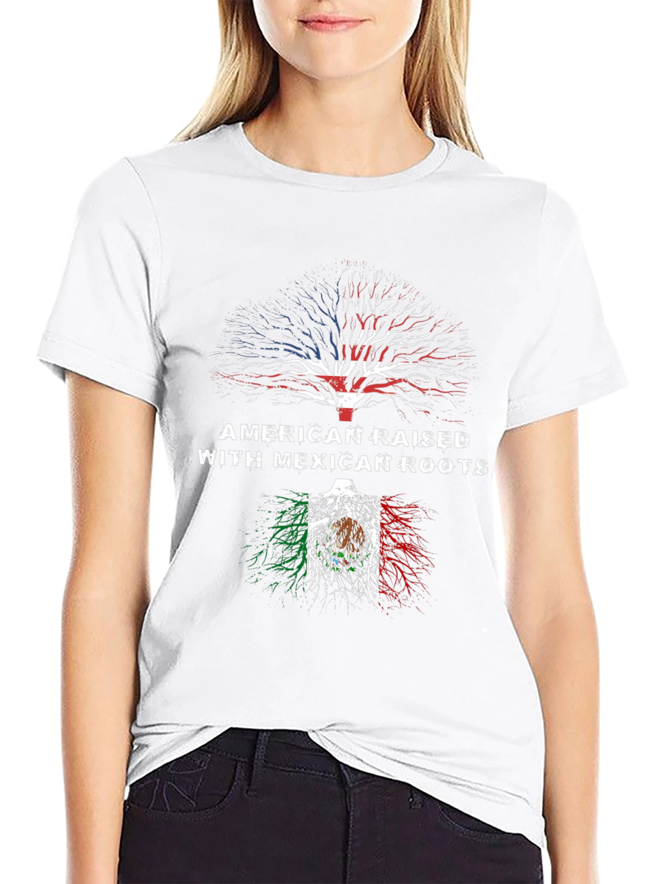 American Raised with Mexican Roots T-Shirt