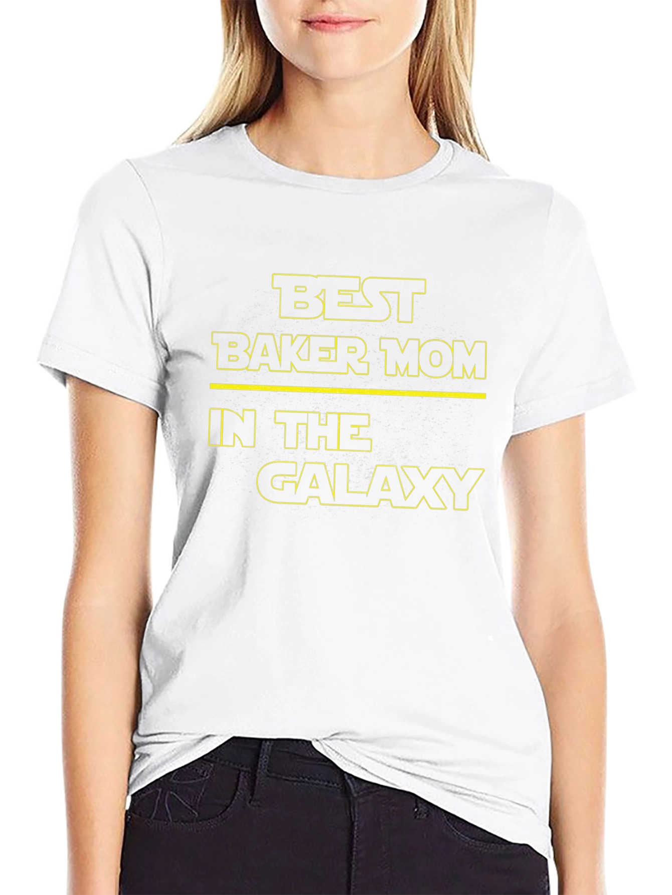 Best Baker Mom in the Galaxy T-Shirt - Black