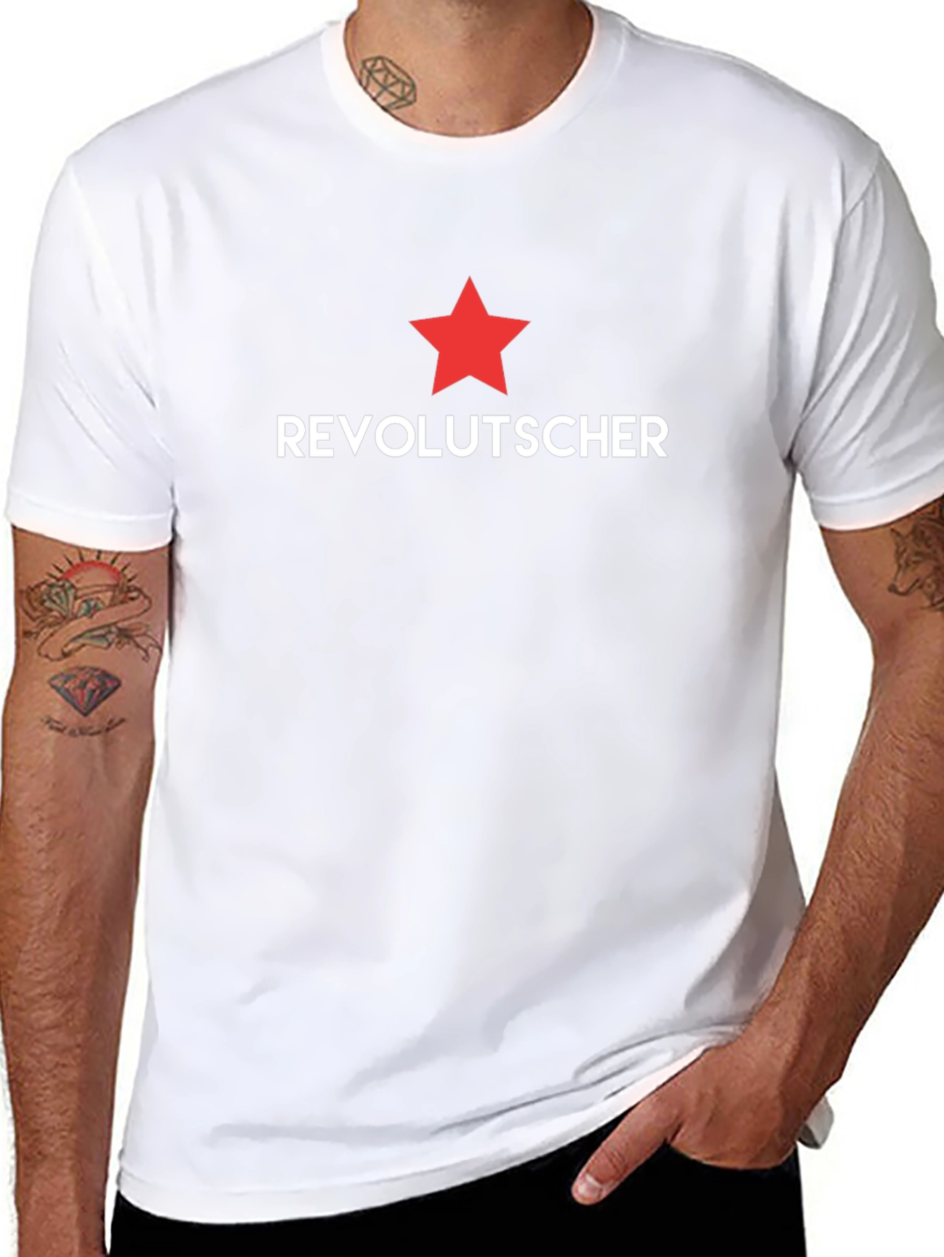 Revolutscher Star Graphic Tee - Black