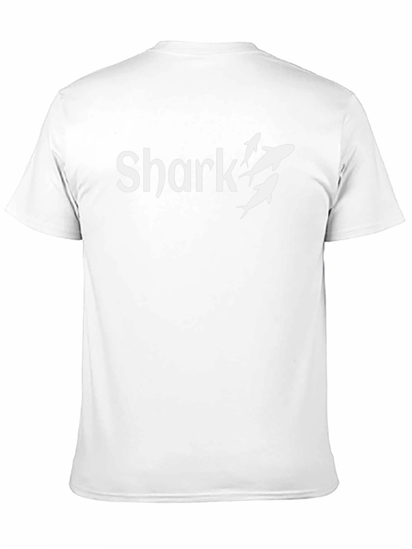 Shark Graphic Print Black T-Shirt for Men