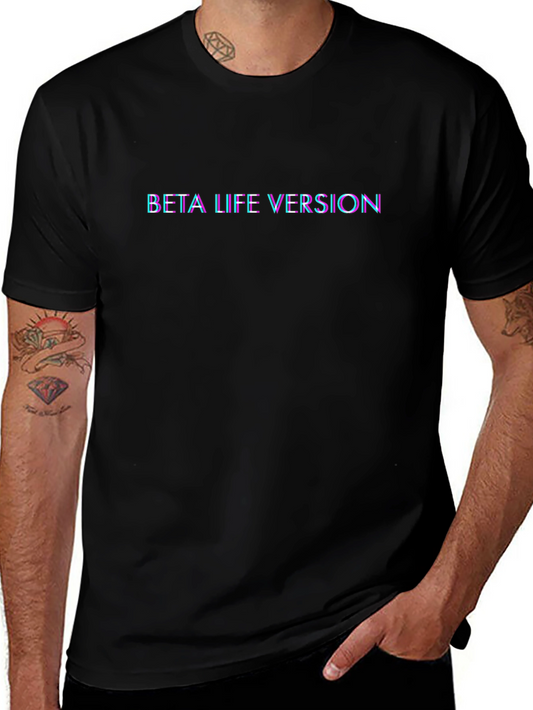 Beta Life Version Tee - Black Cotton Blend