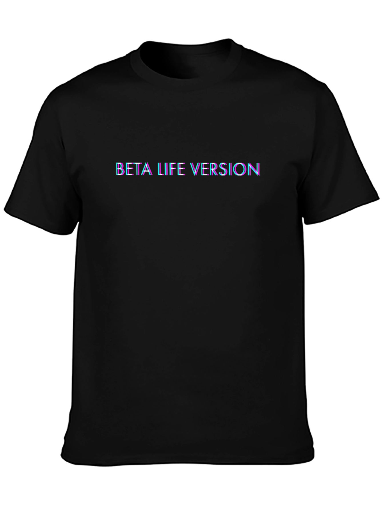 Beta Life Version Tee - Black Cotton Blend