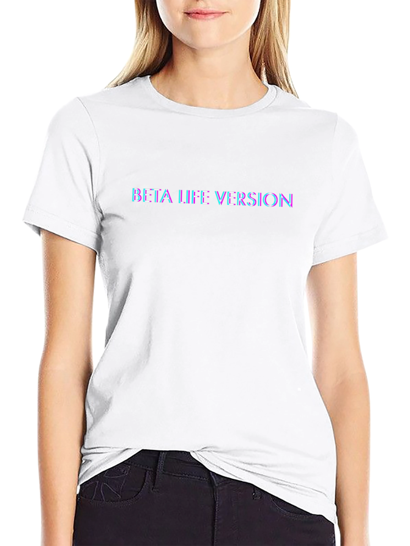 Beta Life Version Tee - Black Cotton Blend
