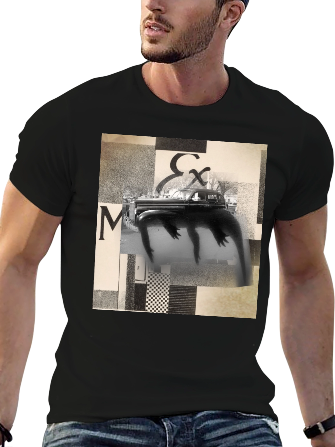 Abstract Art Black T-Shirt