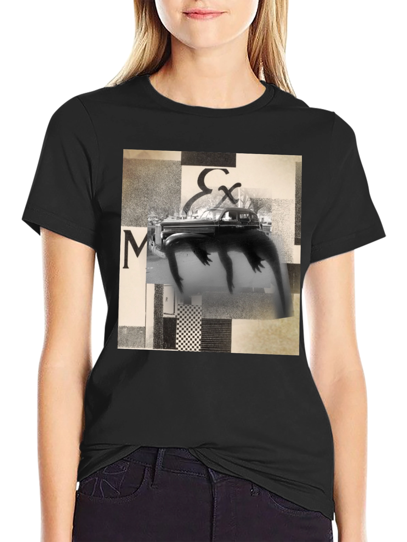 Abstract Art Black T-Shirt