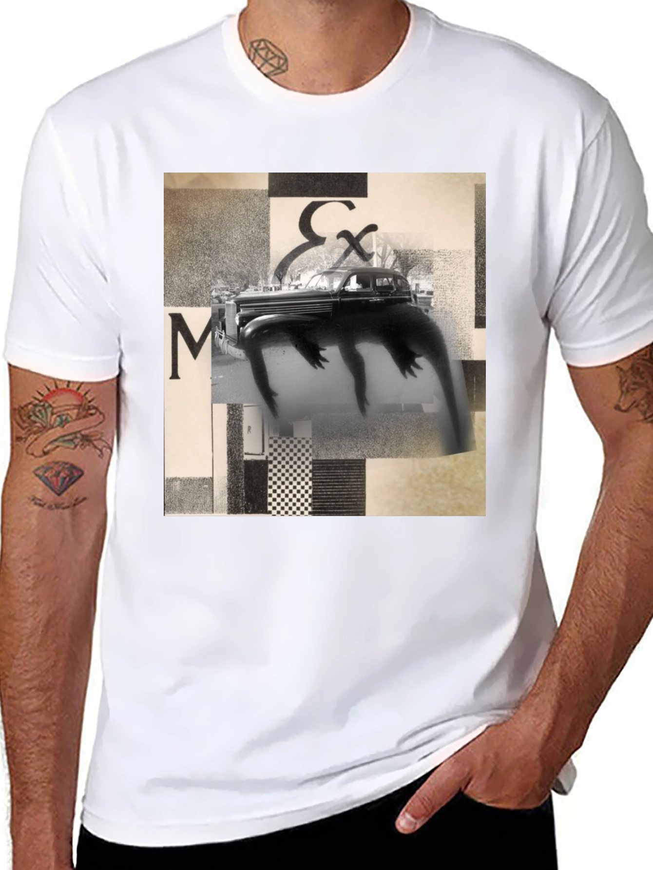 Abstract Art Black T-Shirt