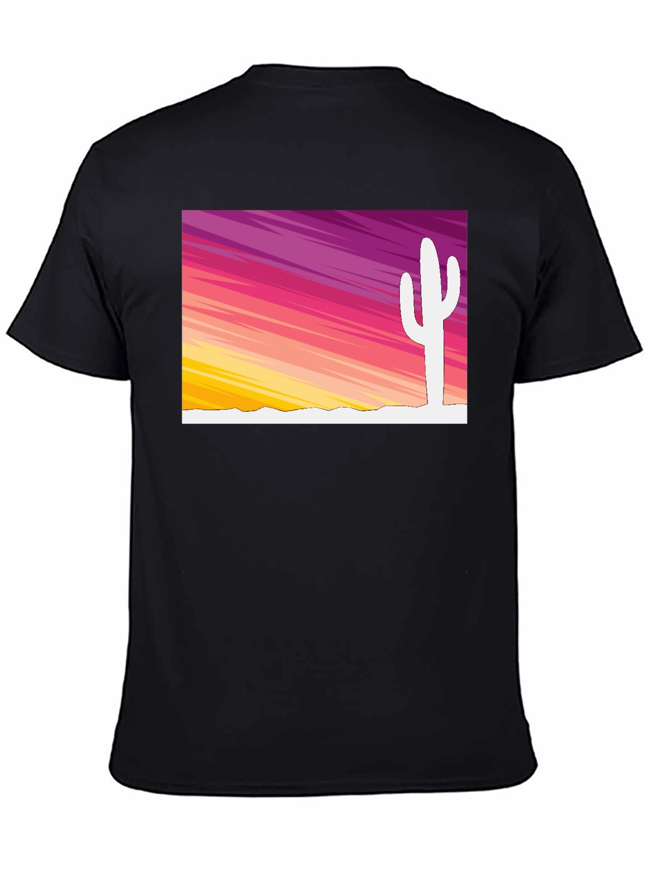 Sunset Cactus Graphic Tee - Stylish Desert Vibes
