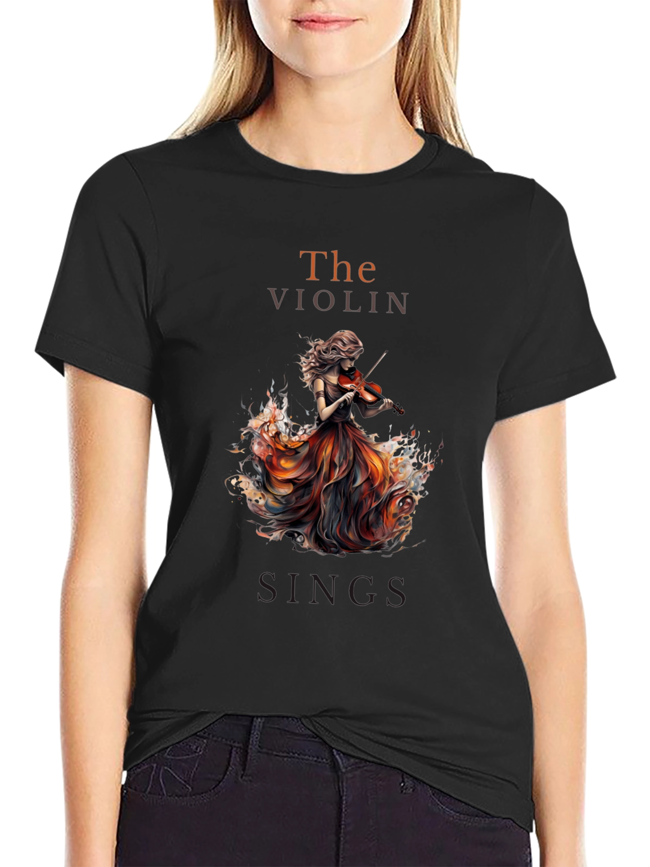The Violin Sings Graphic T-Shirt