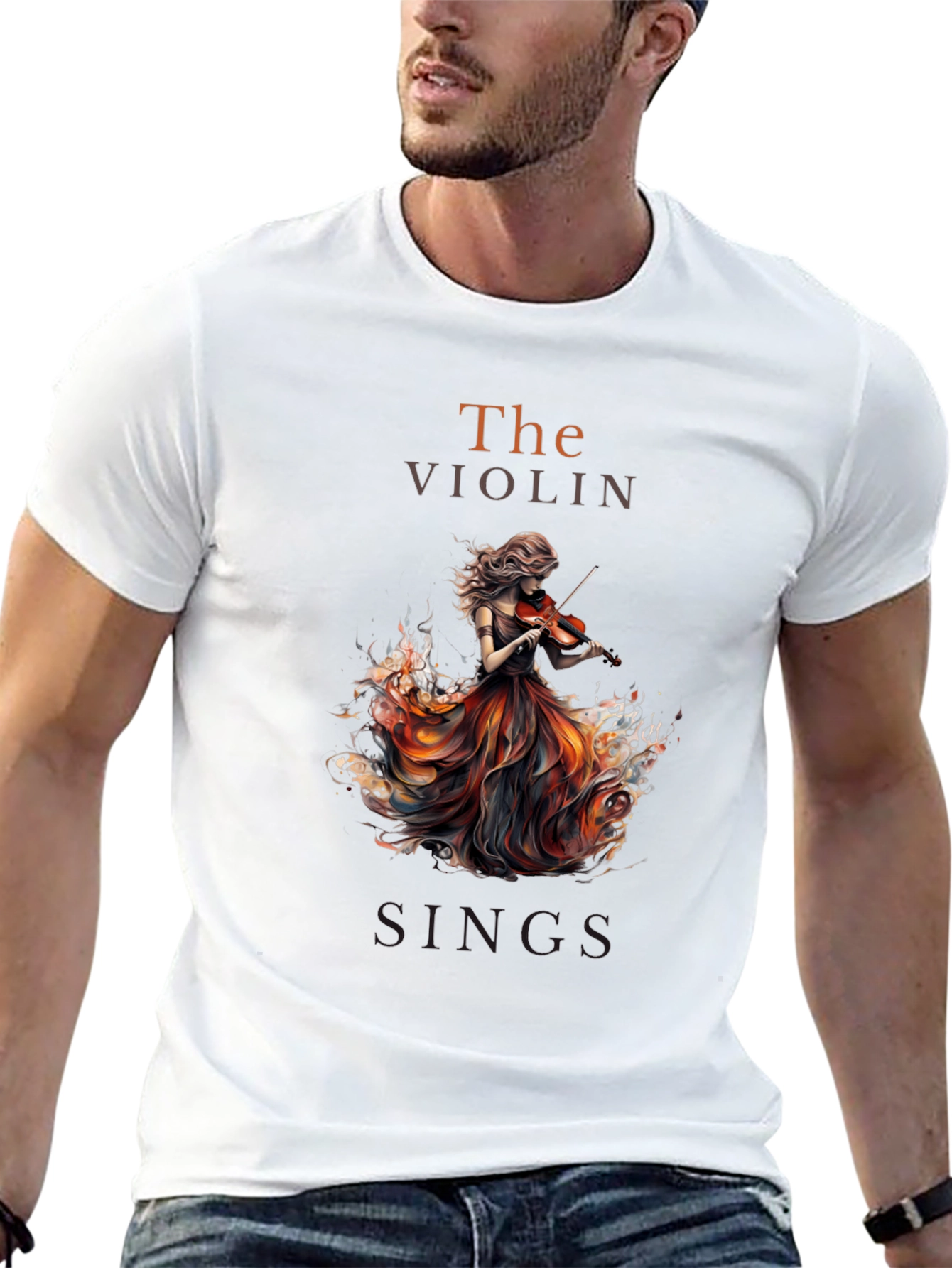 The Violin Sings Graphic T-Shirt