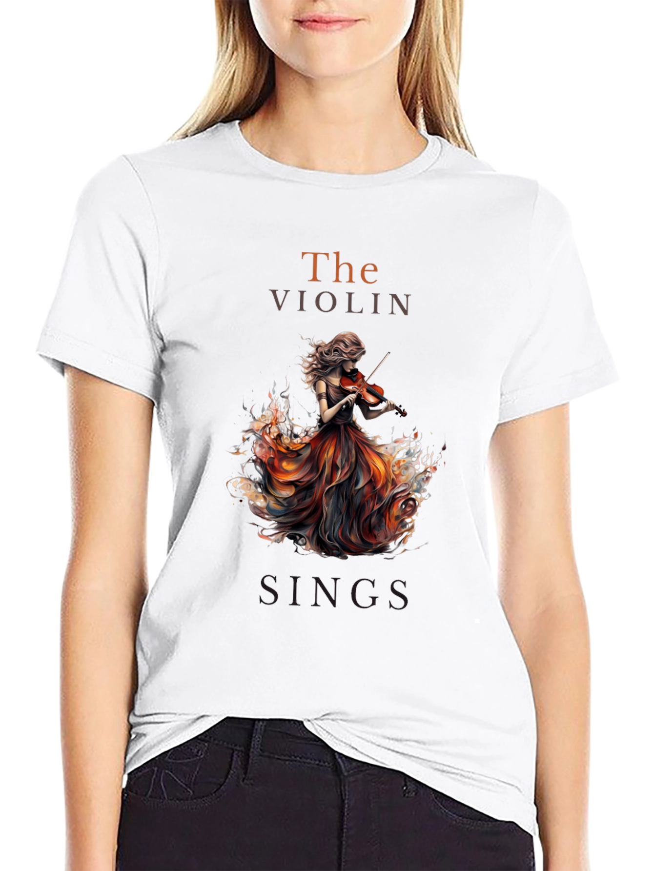 The Violin Sings Graphic T-Shirt