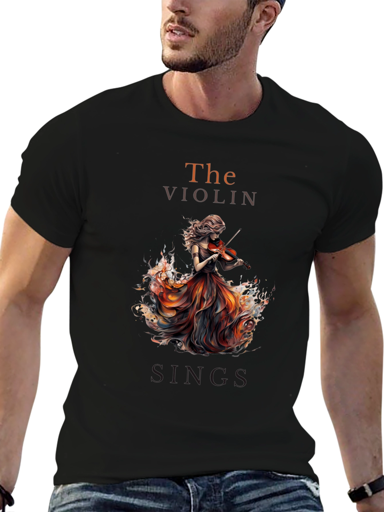 The Violin Sings Graphic T-Shirt