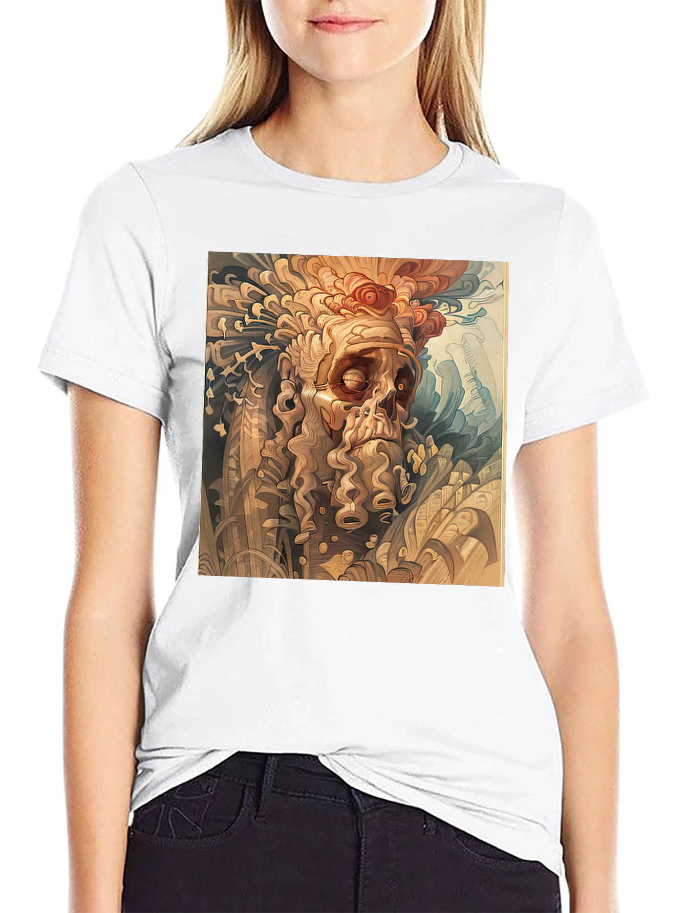 Unique Art Tee: Mythical Man Design