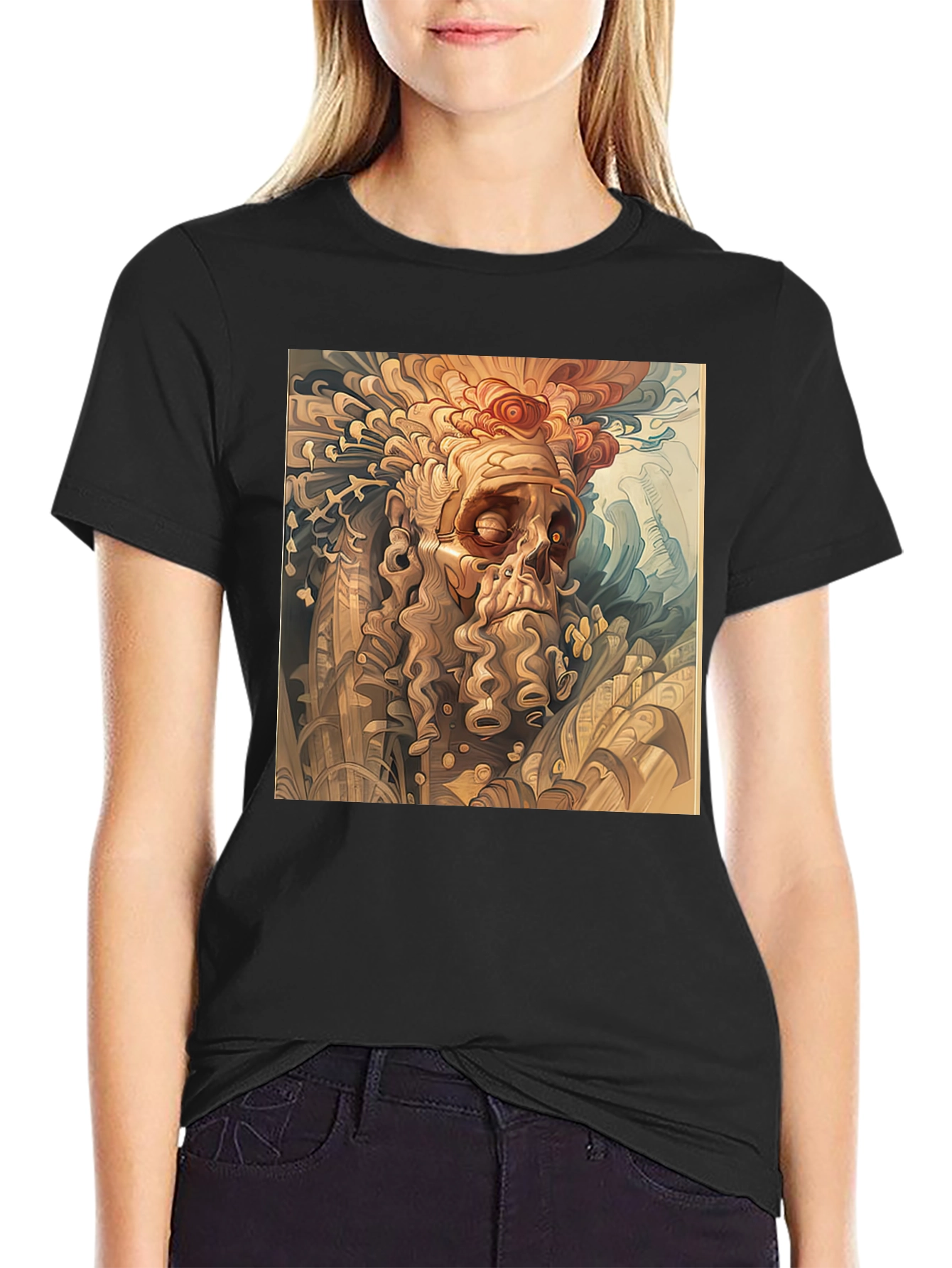 Unique Art Tee: Mythical Man Design