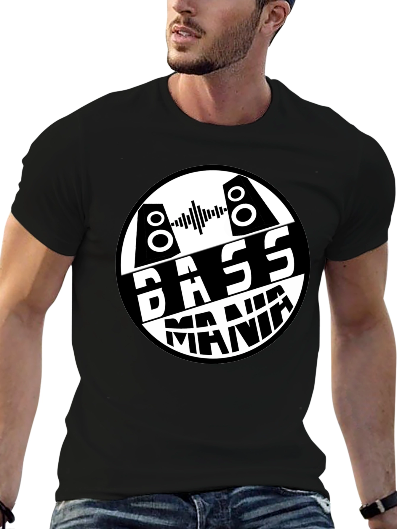 Bass Mania Graphic Tee - Black T-Shirt