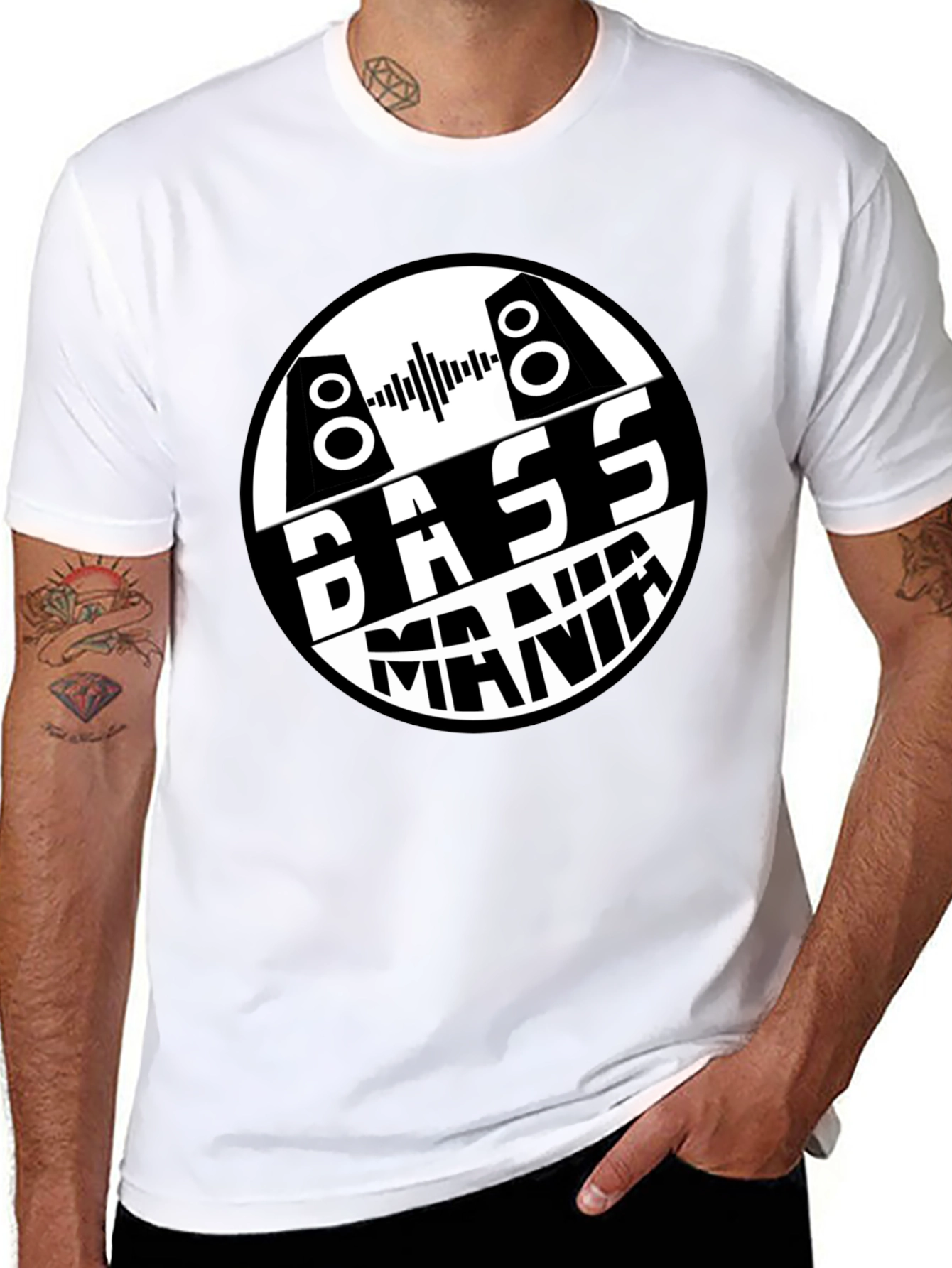 Bass Mania Graphic Tee - Black T-Shirt