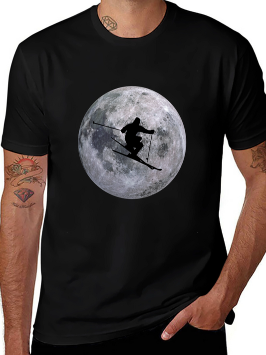 Skiing on the Moon T-Shirt