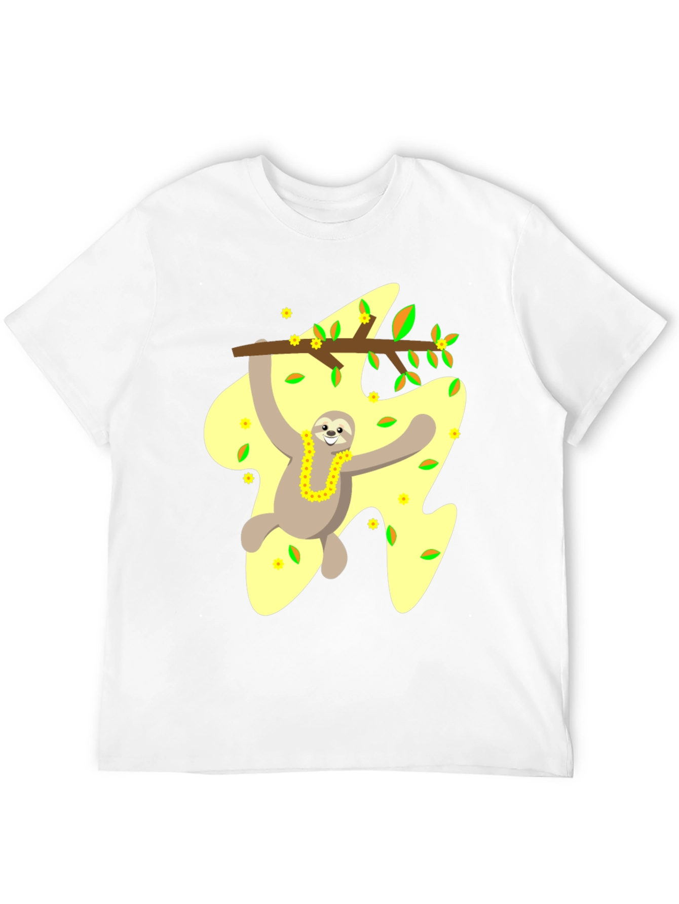 Sloth On Branch Graphic Tee