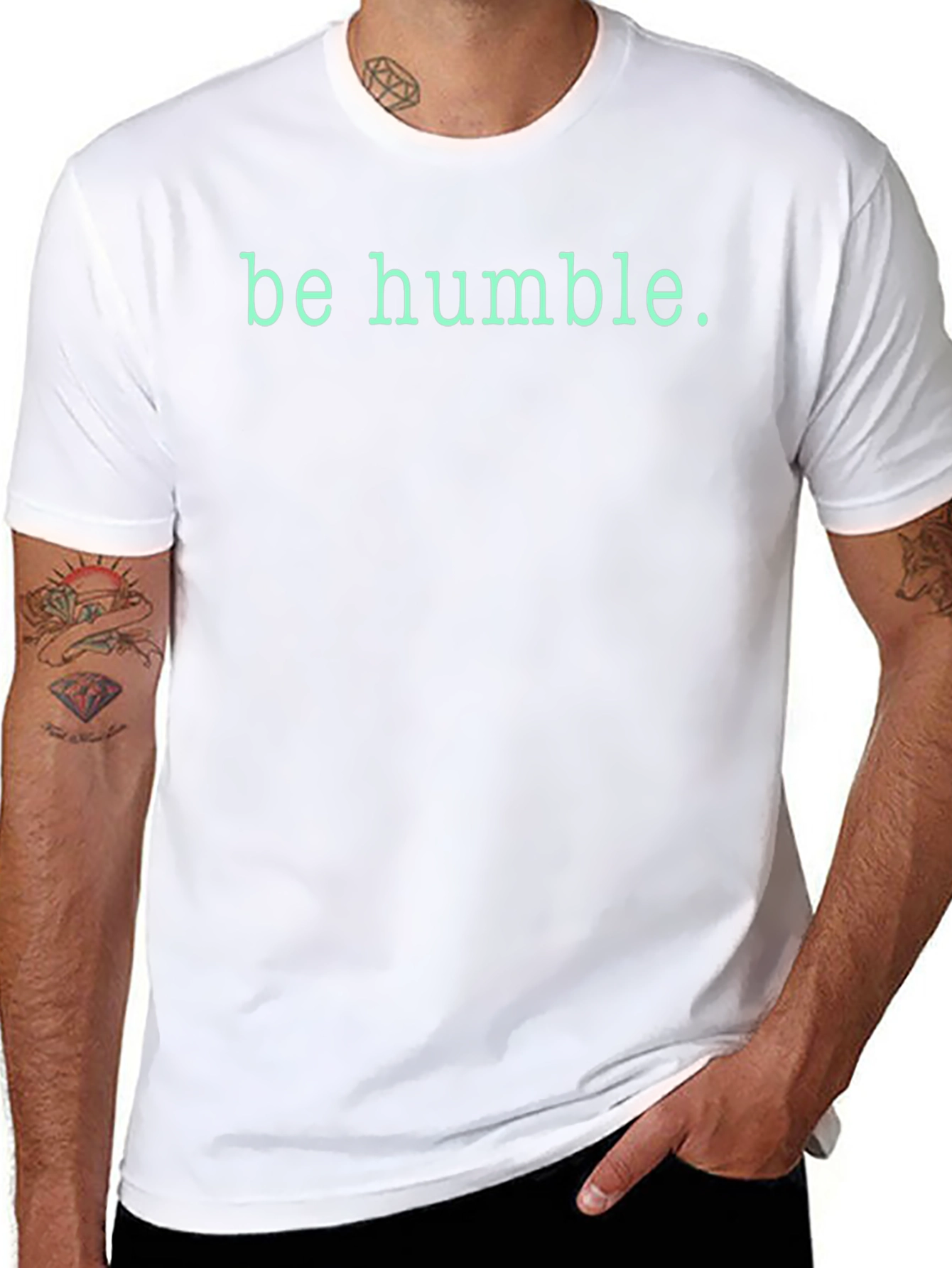 Be Humble Graphic Tee - Soft Cotton Crewneck