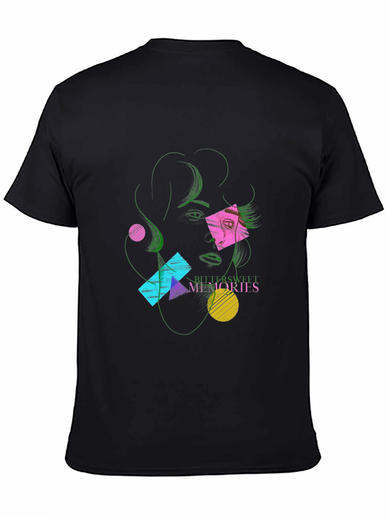 Retro Geometric Graphic T-Shirt