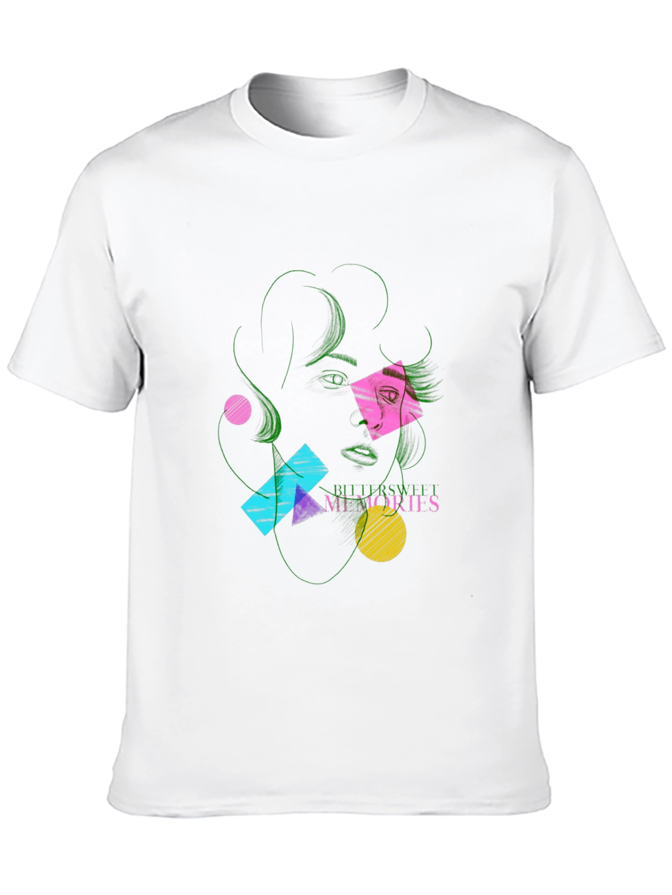Retro Geometric Graphic T-Shirt