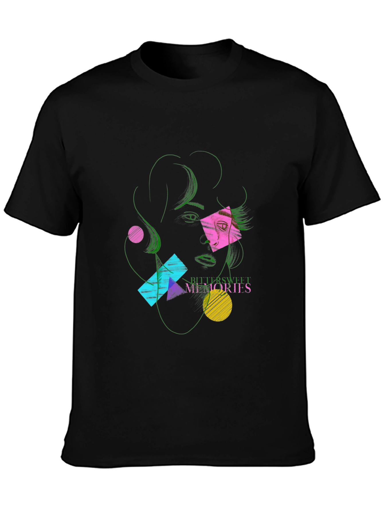 Retro Geometric Graphic T-Shirt