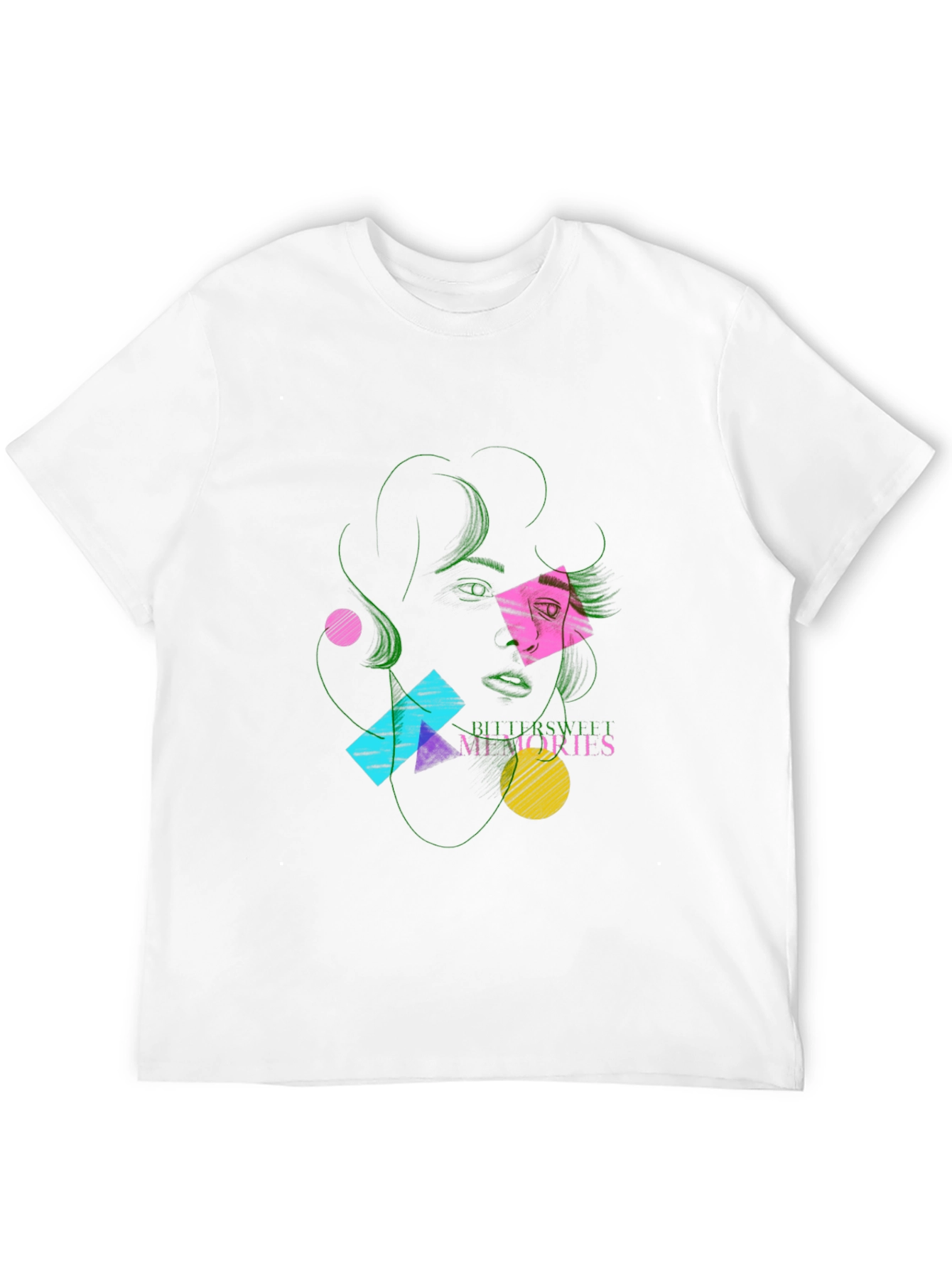 Retro Geometric Graphic T-Shirt
