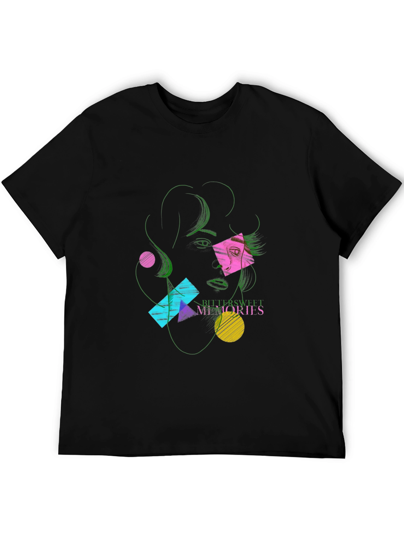 Retro Geometric Graphic T-Shirt
