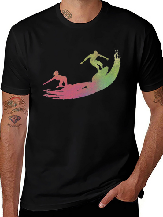 Surfer Graphic Tee - Ride the Wave in Style!