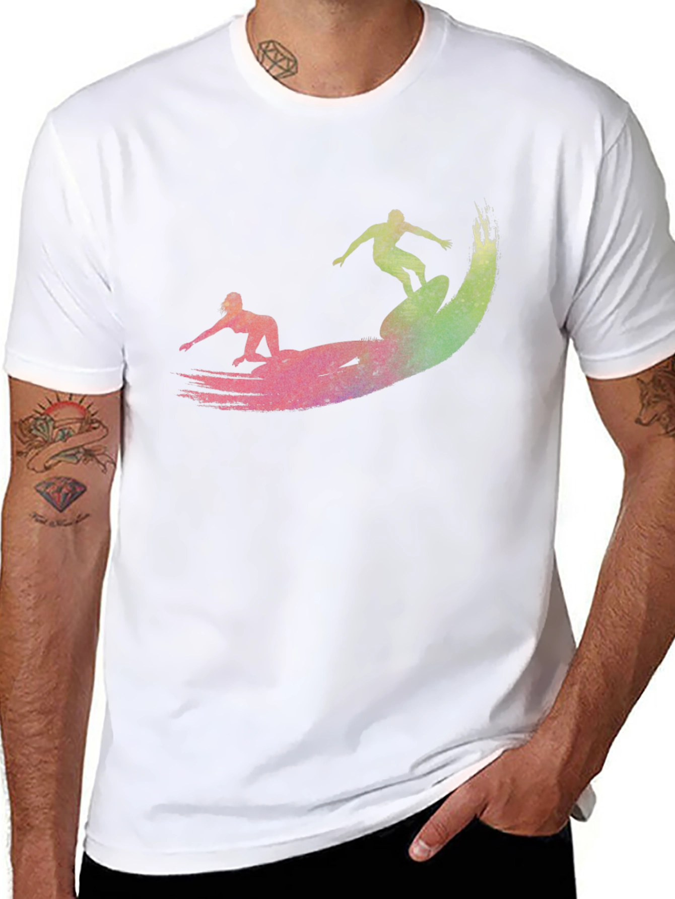 Surfer Graphic Tee - Ride the Wave in Style!