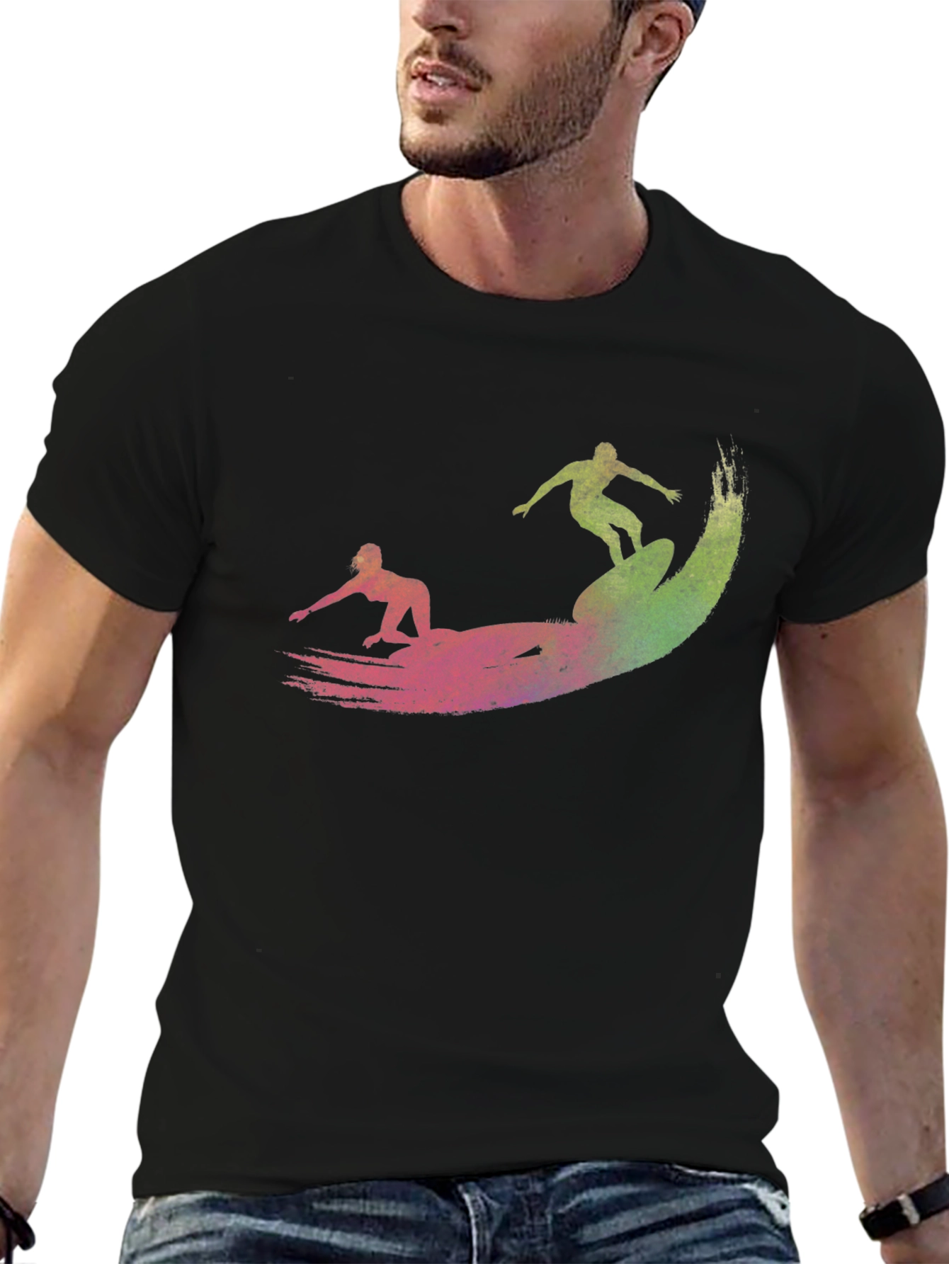 Surfer Graphic Tee - Ride the Wave in Style!