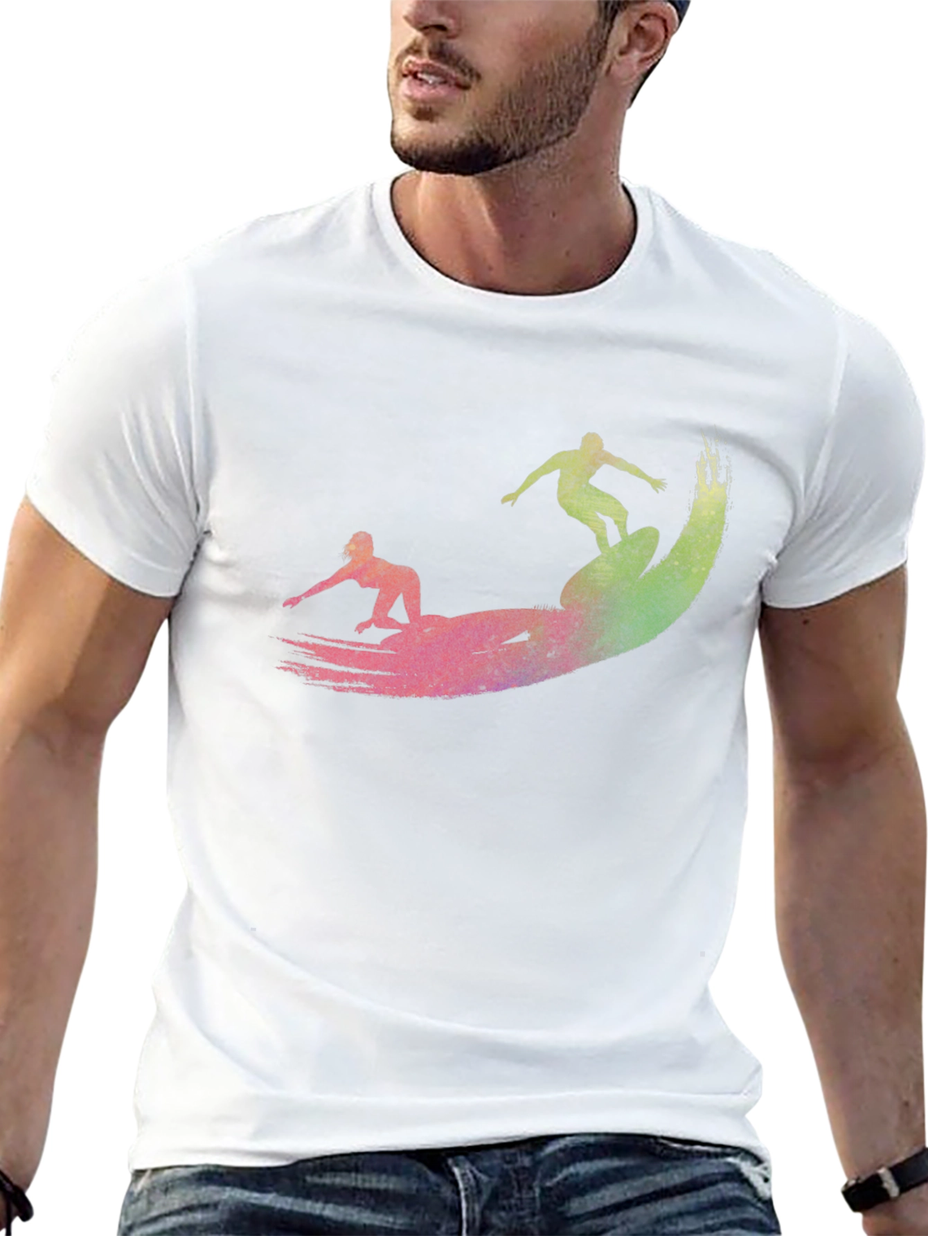 Surfer Graphic Tee - Ride the Wave in Style!