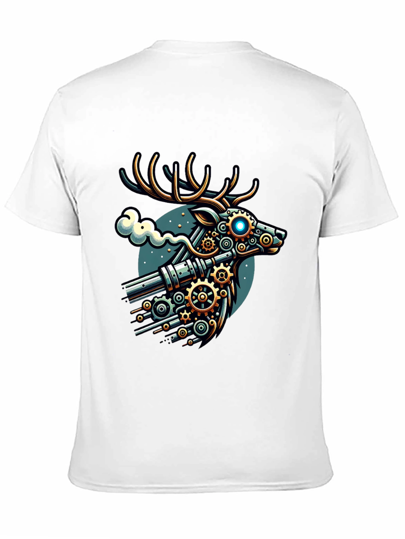 Steampunk Deer Graphic T-Shirt