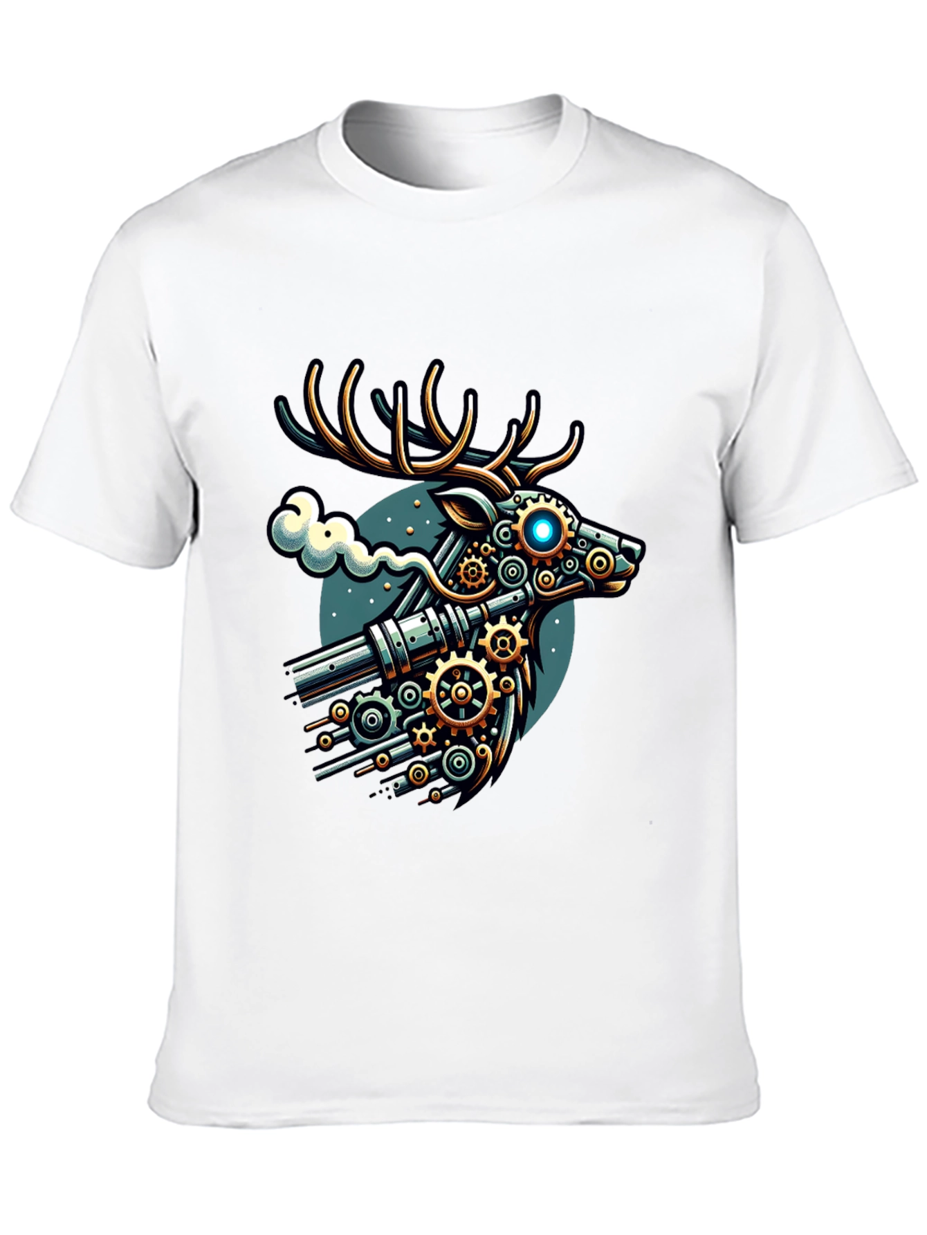 Steampunk Deer Graphic T-Shirt