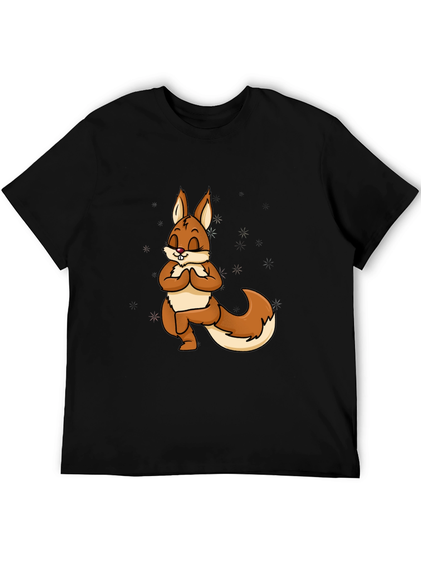 Squirrel Yoga T-Shirt - Meditating Rodent Tee