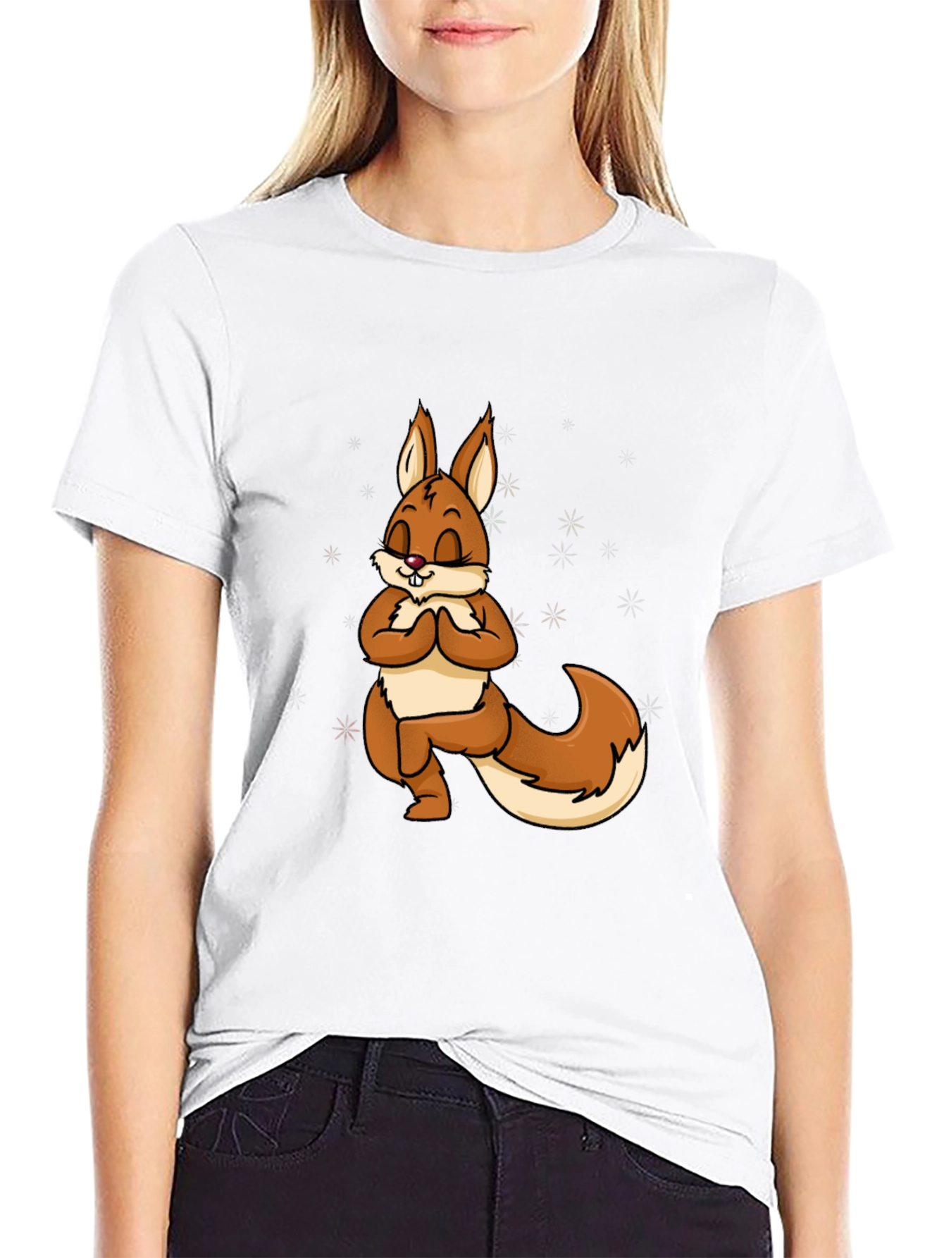 Squirrel Yoga T-Shirt - Meditating Rodent Tee