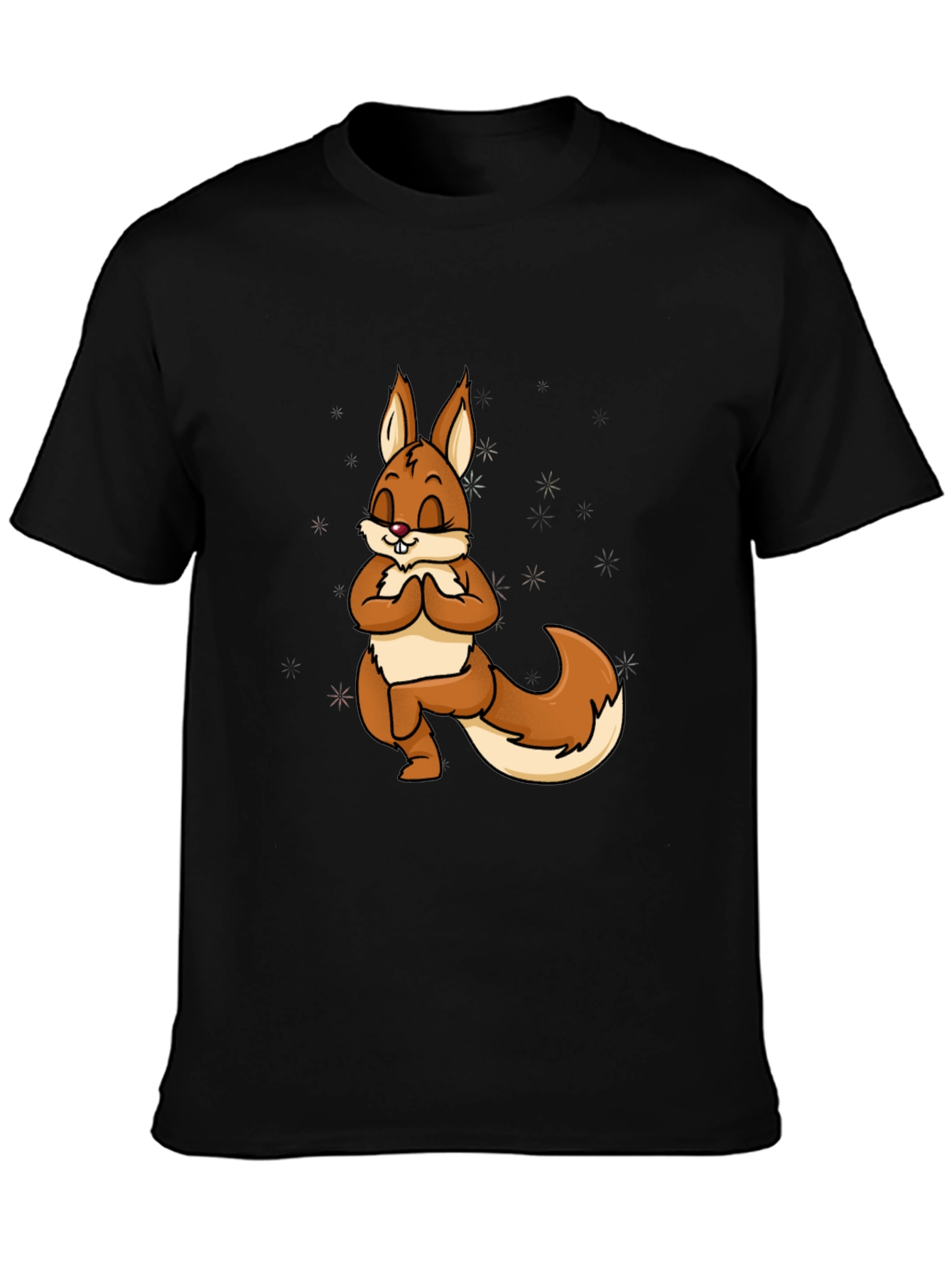 Squirrel Yoga T-Shirt - Meditating Rodent Tee