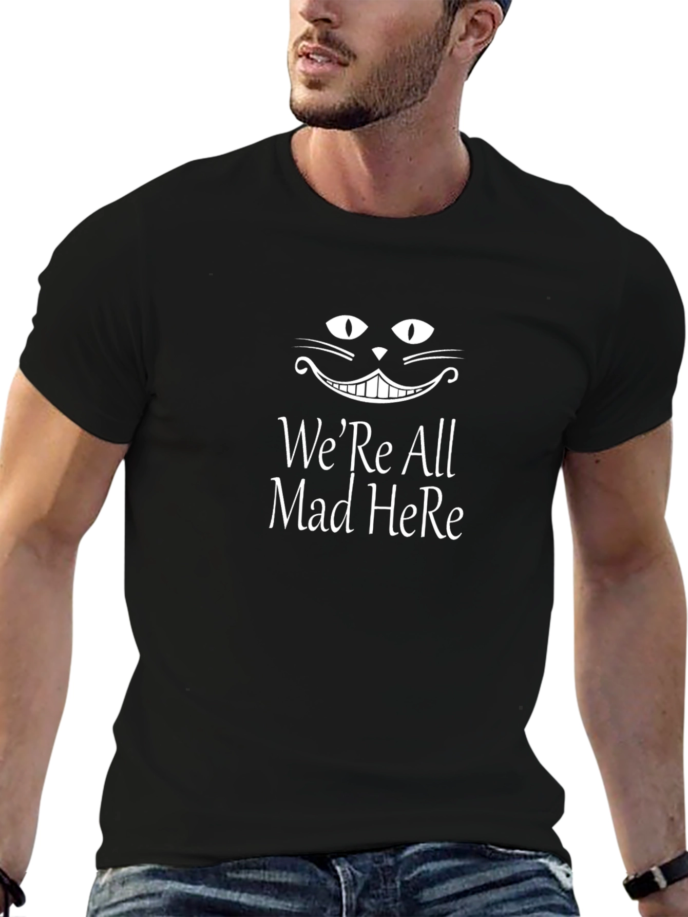 Were All Mad Here Cheshire Cat Graphic Tee