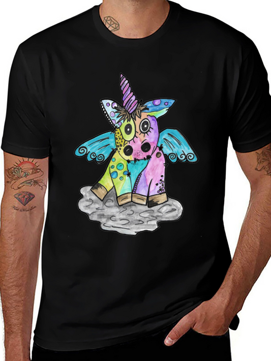 Quirky Unicorn Graphic Tee - Unisex