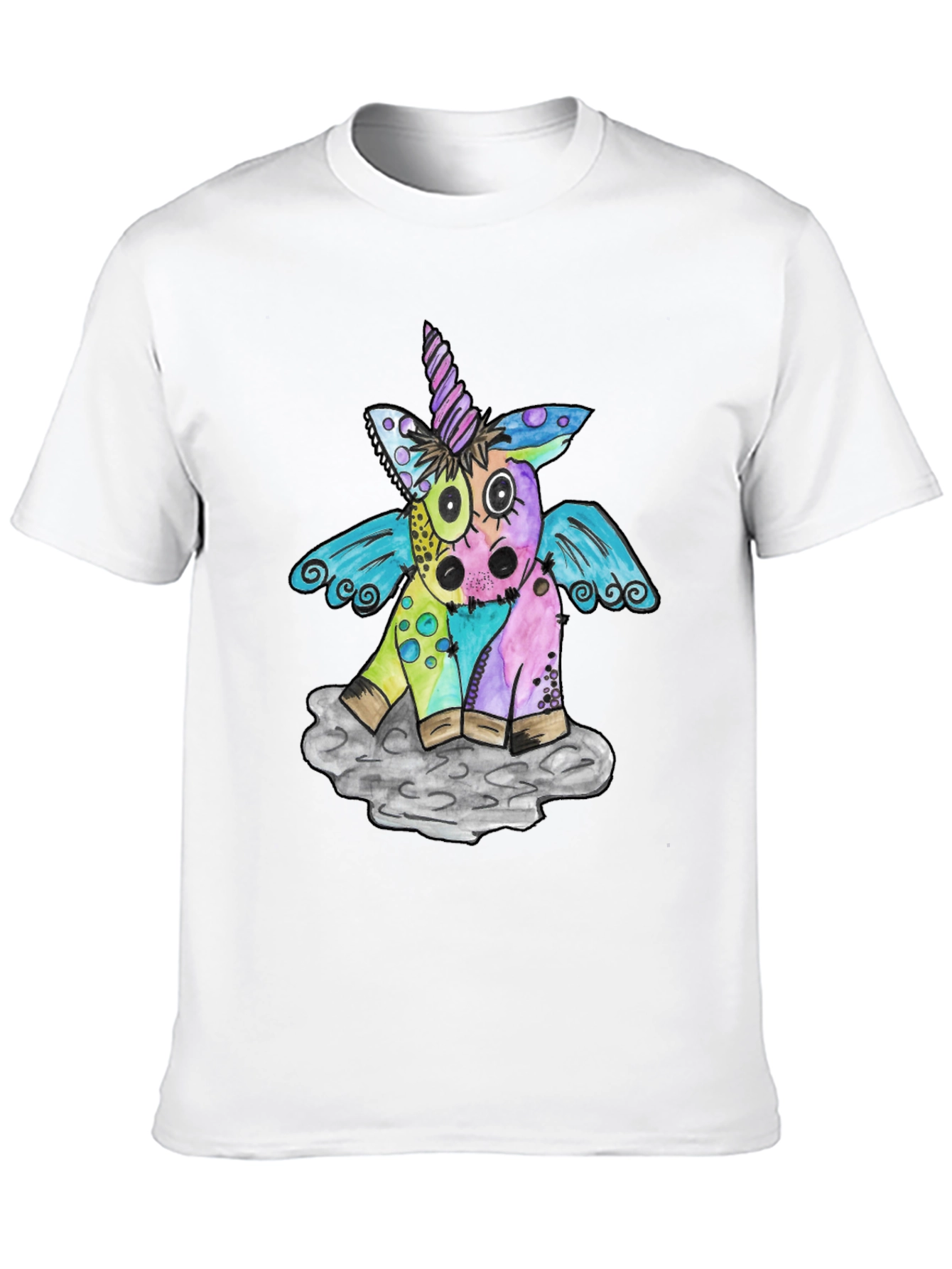 Quirky Unicorn Graphic Tee - Unisex