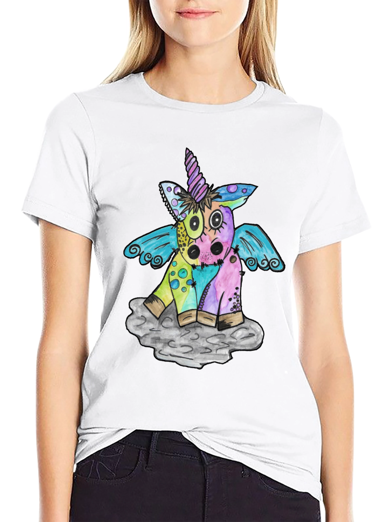 Quirky Unicorn Graphic Tee - Unisex
